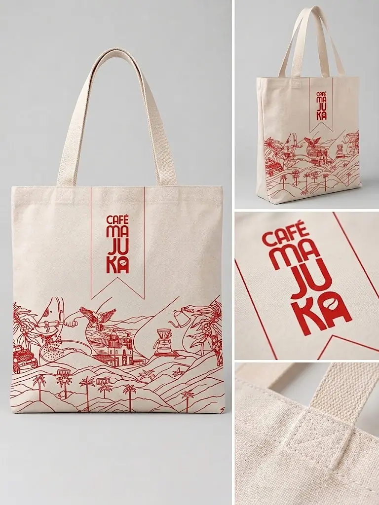 Bolsa ecológica producida para marca cliente – Acreart