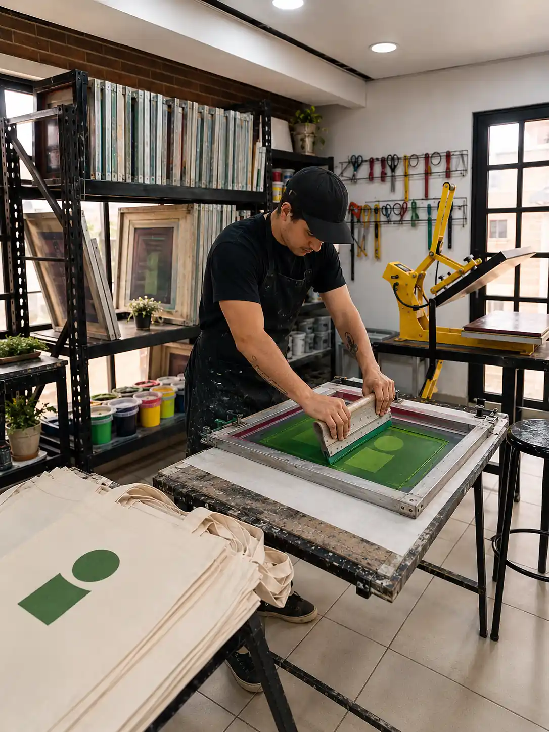 Proceso de impresión textil en Acreart