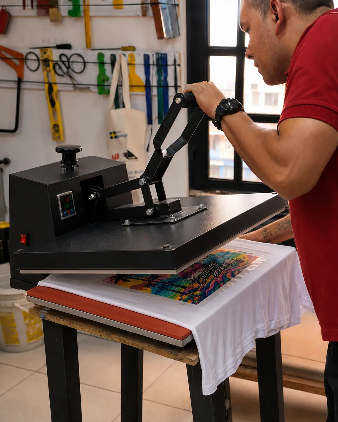 Proceso de impresión textil en Acreart