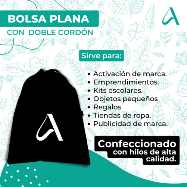 2 Bolsa Doble Cordón