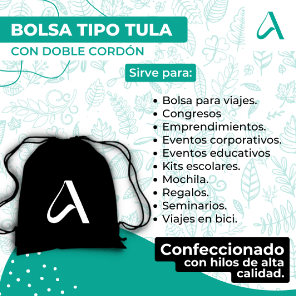 2 Bolsa Tipo Tula