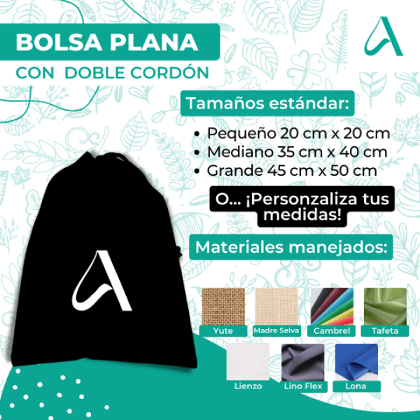 3 Bolsa Doble Cordón